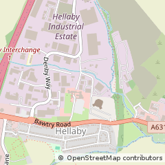 Map of Rotherham, South Yorkshire