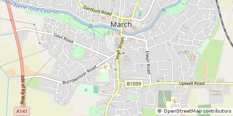 Map of March, Cambridgeshire