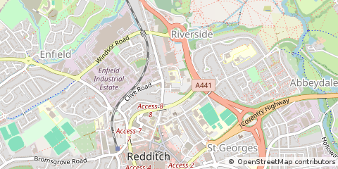 Map of Redditch