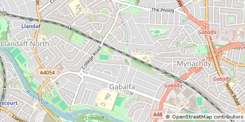 Map of Cardiff