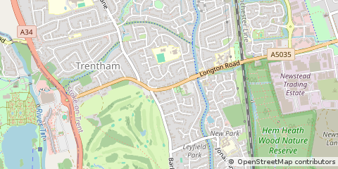 Map of Stoke-on-Trent