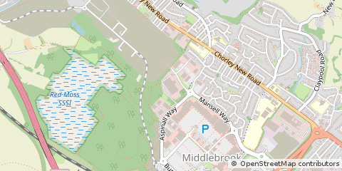 Map of Bolton, Lancashire