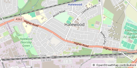 Map of Knowsley, Merseyside
