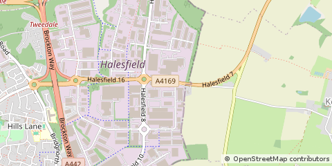 Map of Telford, Shropshire