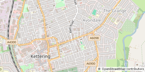 Map of Kettering, Northamptonshire