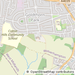 Map of Wolverhampton, West Midlands