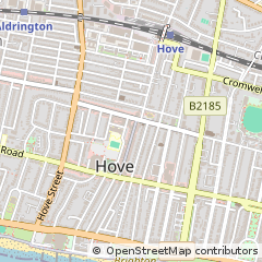 Map of Hove, East Sussex