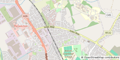 Map of Antrim, County Antrim