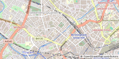 Map of Birmingham, West Midlands