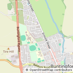 Map of Buntingford, Hertfordshire