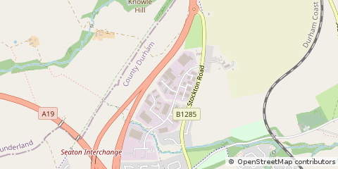 Map of Seaham, County Durham