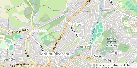 Map of Llanelli