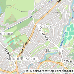 Map of Llanelli