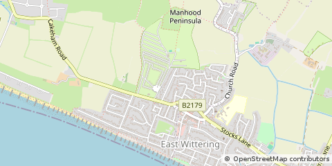 Map of Chichester, West Sussex