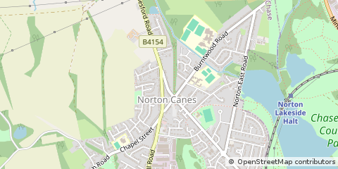 Map of Cannock, Staffordshire