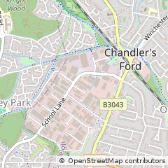 Map of Eastleigh, Hampshire