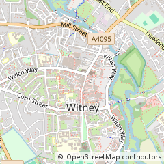 Map of Witney, Oxfordshire