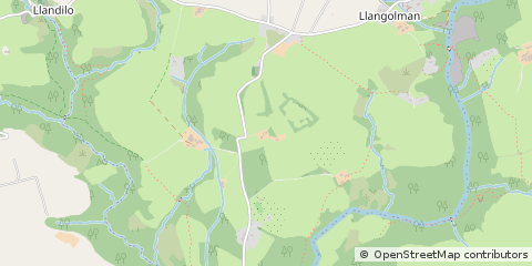 Map of Clynderwen, Pembrokeshire