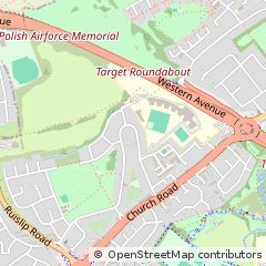 Map of Northolt, Middlesex