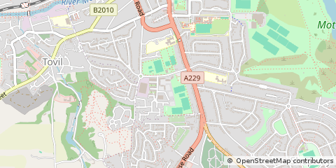 Map of Maidstone, Kent