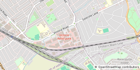 Map of Ruislip, Middlesex