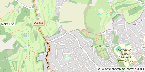 Map of Reading, Berkshire