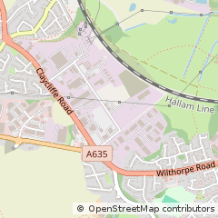 Map of Barnsley, South Yorkshire