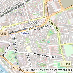 Map of Newcastle Upon Tyne