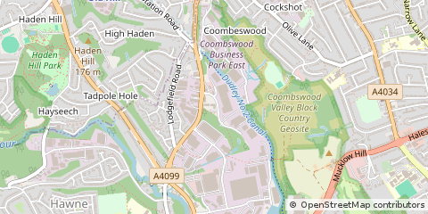 Map of Halesowen, West Midlands