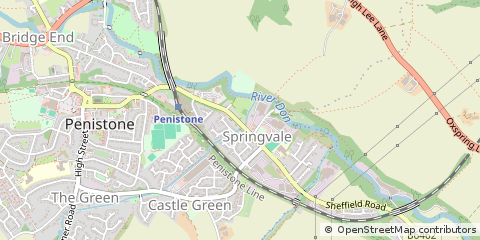Map of Sheffield, South Yorkshire