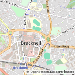 Map of Bracknell, Surrey