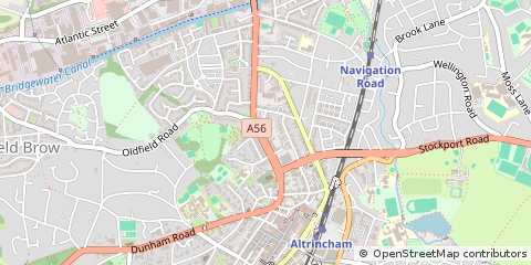 Map of Altrincham