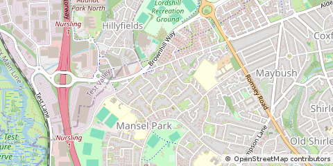 Map of Southampton, Hampshire