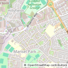 Map of Southampton, Hampshire