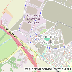 Map of Alconbury Weald, Cambs
