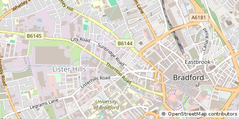 Map of West Yorkshire