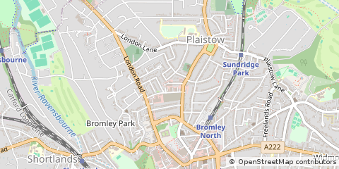 Map of Bromley, Kent