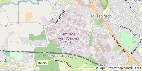 Map of Swansea.