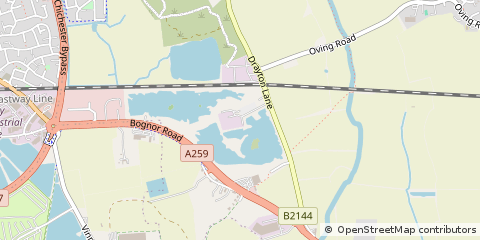 Map of Chichester, West Sussex