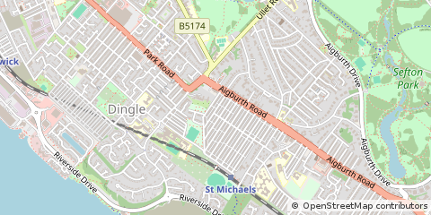 Map of Liverpool, Merseyside