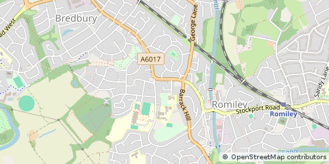 Map of Stockport, Cheshire