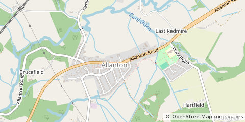 Map of Shotts, Lanarkshire