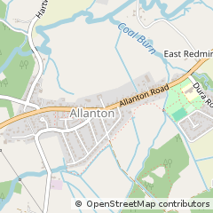 Map of Shotts, Lanarkshire