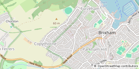 Map of Brixham, Devon