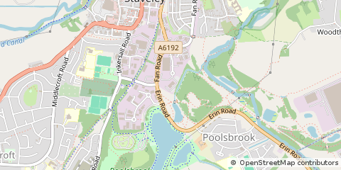 Map of Staveley, Derbyshire