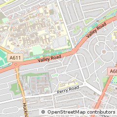 Map of Nottingham, Nottinghamshire