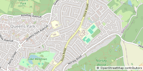 Map of Billericay, Essex