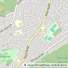 Map of Billericay, Essex
