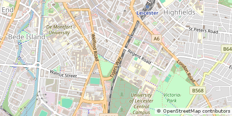 Map of Leicester