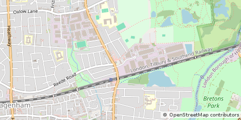 Map of Dagenham